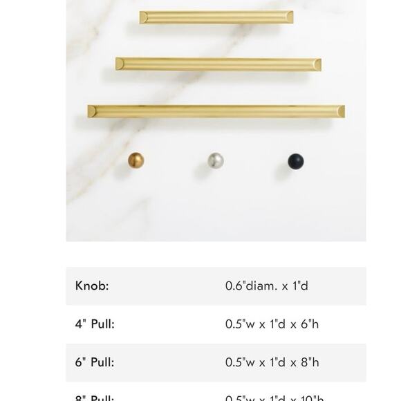 West Elm Mid Century Bath Chrome Knobs Pulls 5 Piece Set NWT - Picture 8 of 9